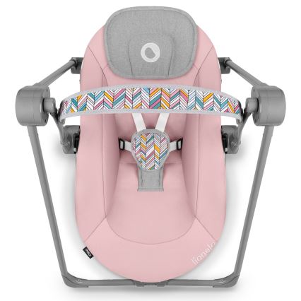 Lionelo - Mecedora infantil OTTO 4xLR14 Pink Baby