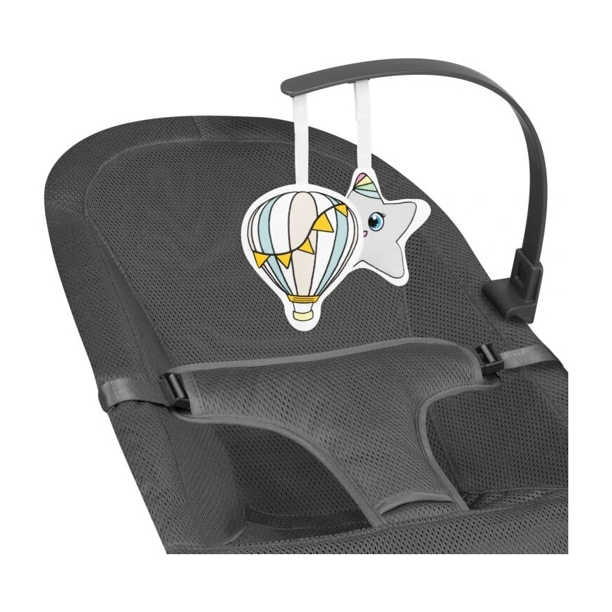 Lionelo - Mecedora para bebé JUNE, gris