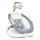 Lionelo - Mecedora vibratoria infantil con melodía PASCAL 2xAA gris/turquesa