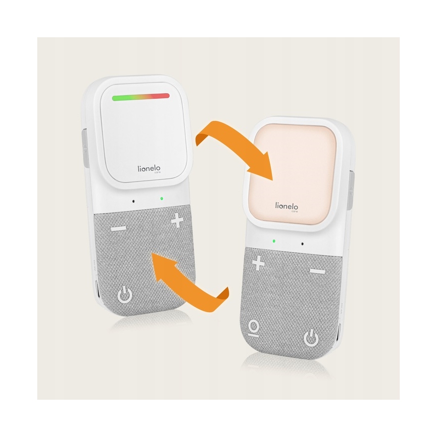 Lionelo - Monitor de audio inalámbrico recargable para bebés BABYLINE 2.2 5V