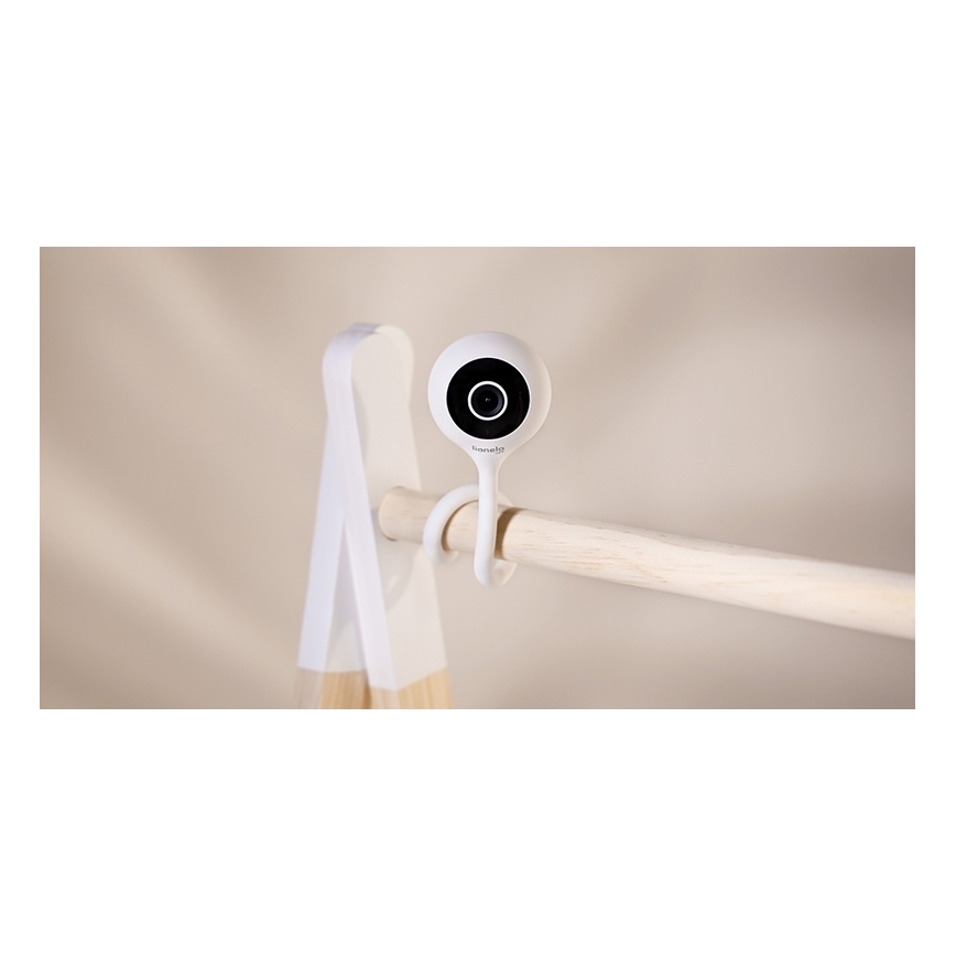 Lionelo - Monitor inteligente para bebés BABYLINE SMART Wi-Fi Blanco