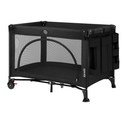 Lionelo - Organizador 3 en 1 para cuna SIDEPOCKET Negro