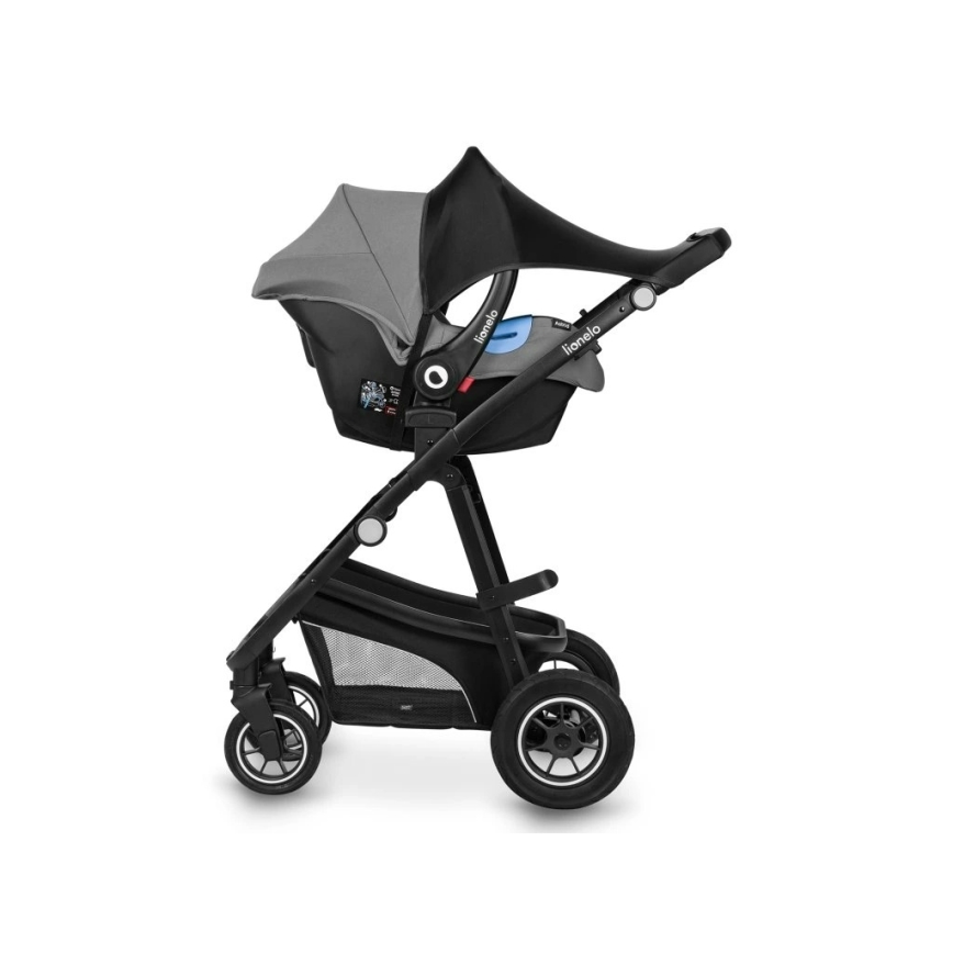 Lionelo - Parasol para cochecito SUN COVER Black Carbon
