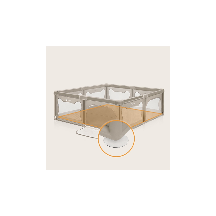 Lionelo - Parque de juegos WILLOW XL beige