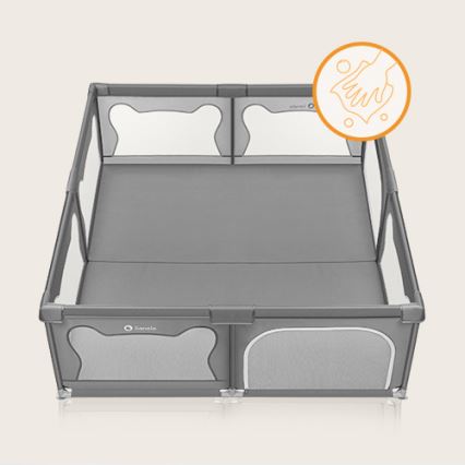 Lionelo - Parque de juegos WILLOW XL gris
