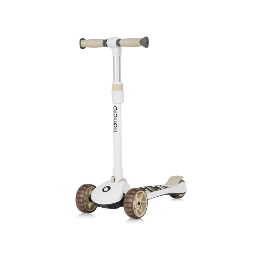Lionelo - Patinete infantil 2 en 1 FRANKY blanco/beige