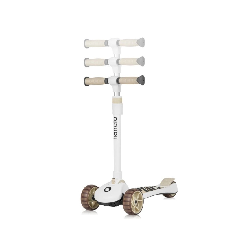 Lionelo - Patinete infantil 2 en 1 FRANKY blanco/beige