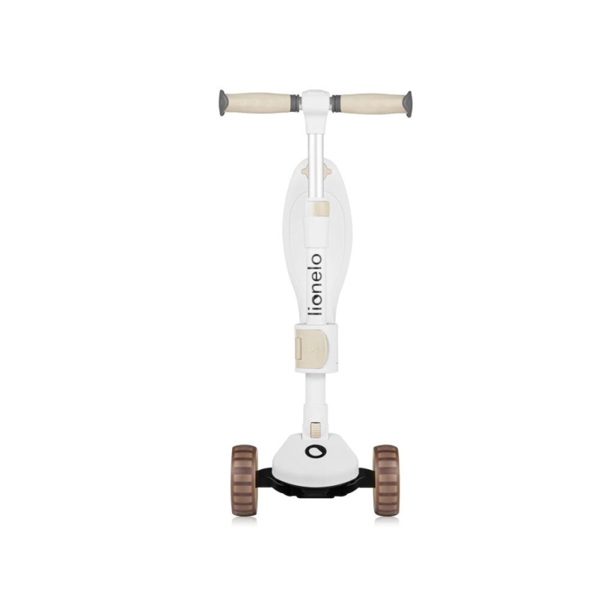 Lionelo - Patinete infantil 2 en 1 FRANKY blanco/beige