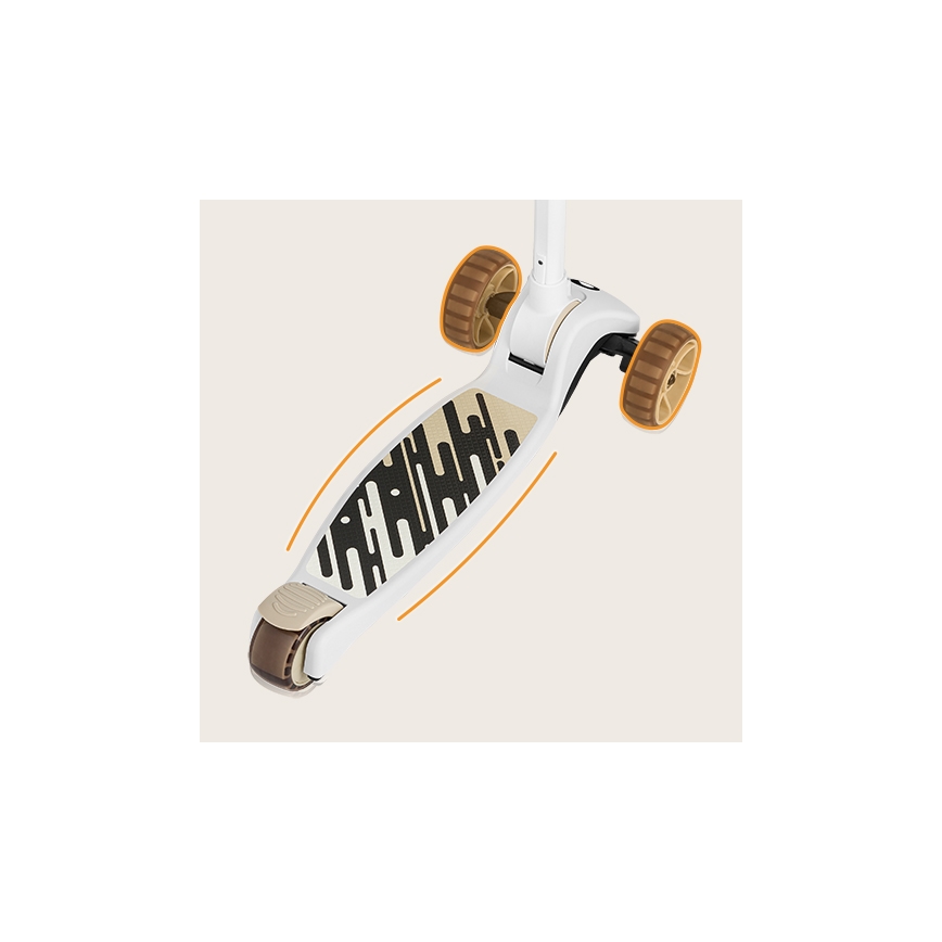 Lionelo - Patinete infantil 2 en 1 FRANKY blanco/beige