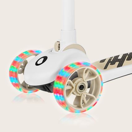 Lionelo - Patinete infantil 2 en 1 FRANKY blanco/beige