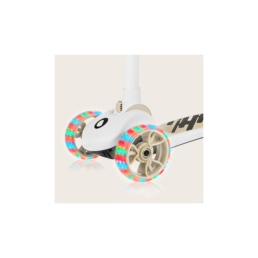 Lionelo - Patinete infantil 2 en 1 FRANKY blanco/beige