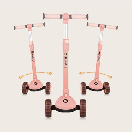 Lionelo - Patinete infantil 2 en 1 FRANKY rosa
