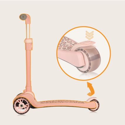 Lionelo - Patinete infantil 2 en 1 FRANKY rosa