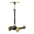 Lionelo - Patinete infantil JESSY 3xAA gris/verde