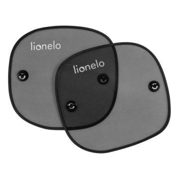 Lionelo - Protector solar con ventosa SUNSHADE, 2 unidades, negro