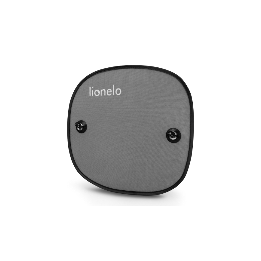 Lionelo - Protector solar con ventosa SUNSHADE, 2 unidades, negro