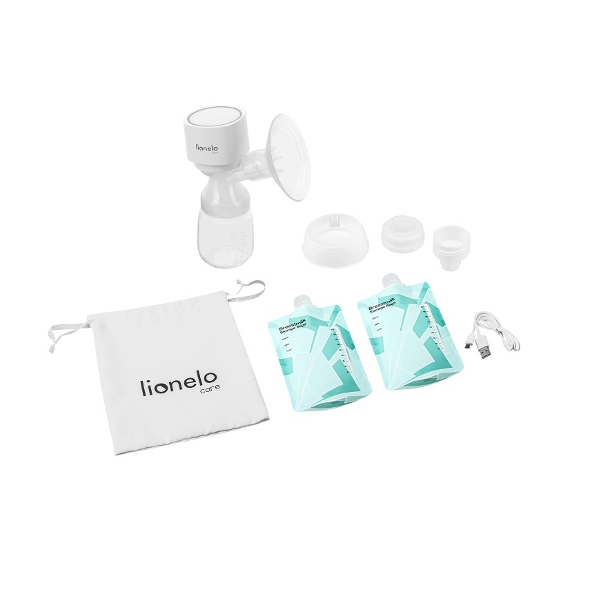 Lionelo - Extractor de leche materna eléctrico recargable FIDI ONE 5V 1000 mAh 180 ml