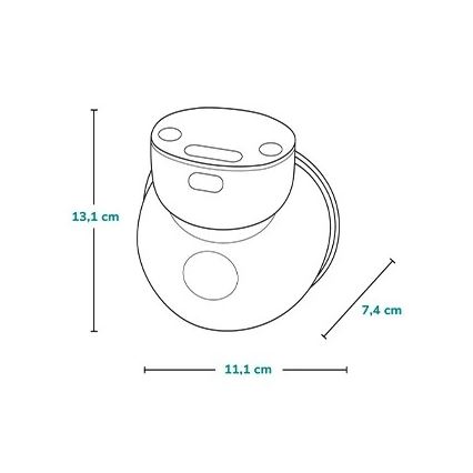 Lionelo - Sacaleches eléctrico recargable para leche materna FIDI FREE SIMPLE 5V 1000 mAh 180 ml