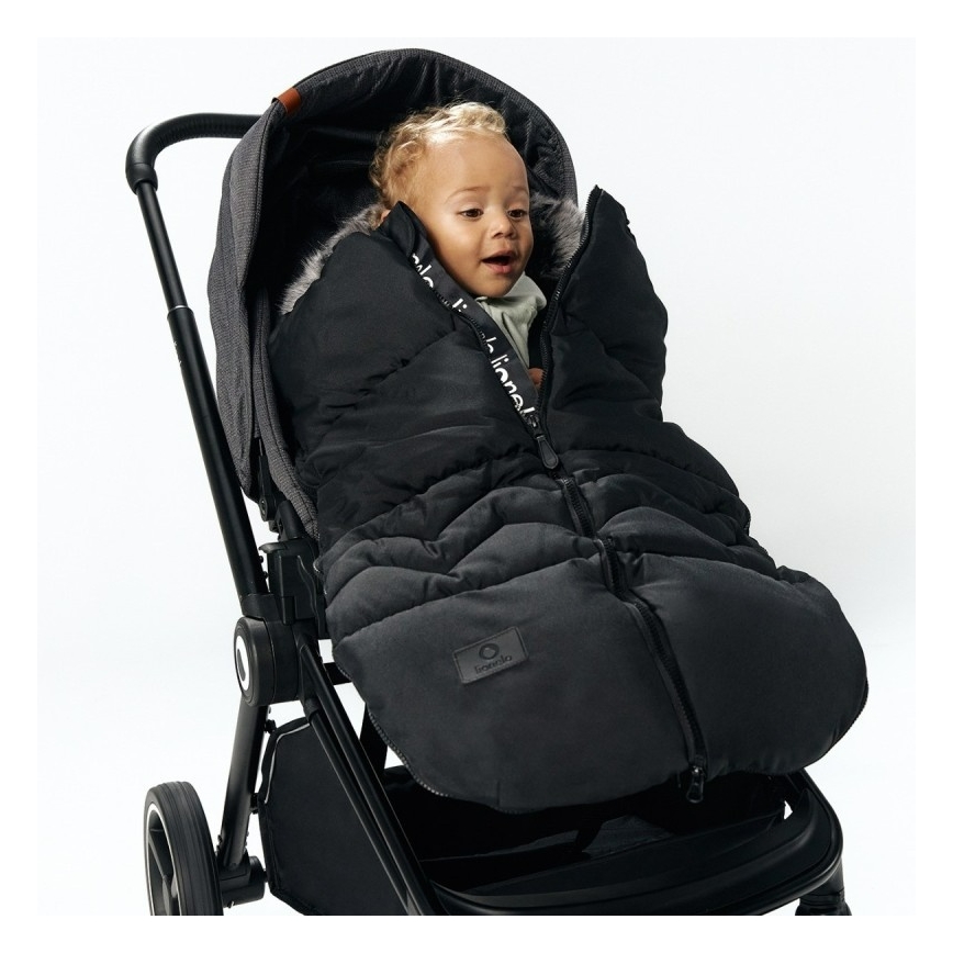 Lionelo - Saco para bebé FRODE Negro Carbono