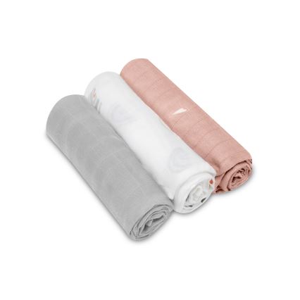 Lionelo - Set de 3 muselinas de bambú BAMBOO SET 70x70 cm Rainbow