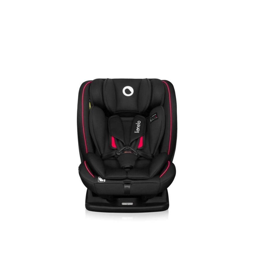 Lionelo - Silla de coche AART i-Size 40-150 cm negra/roja