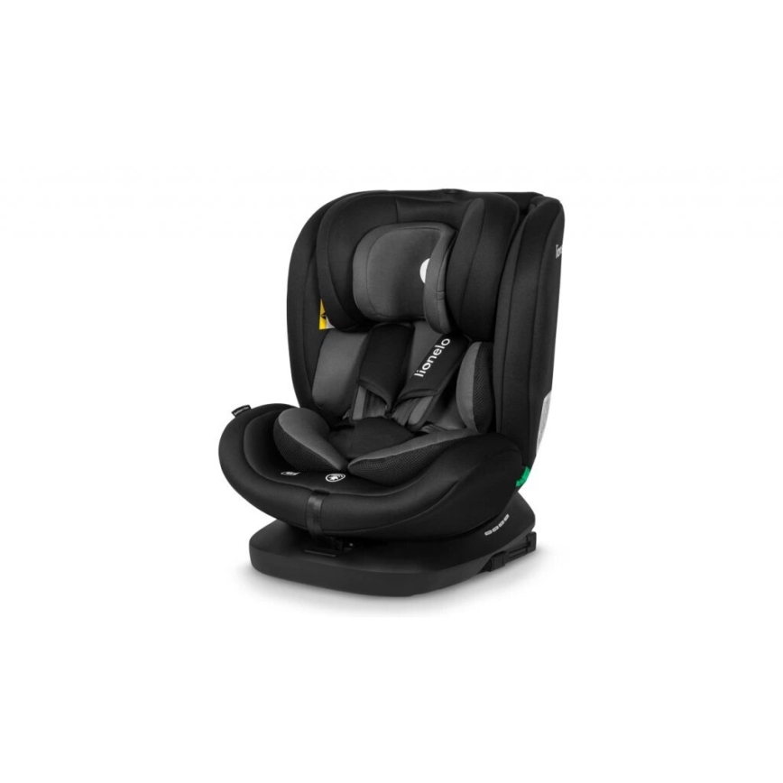 Lionelo - Silla de coche BASTIAAN i-Size 40-150 cm negra/gris