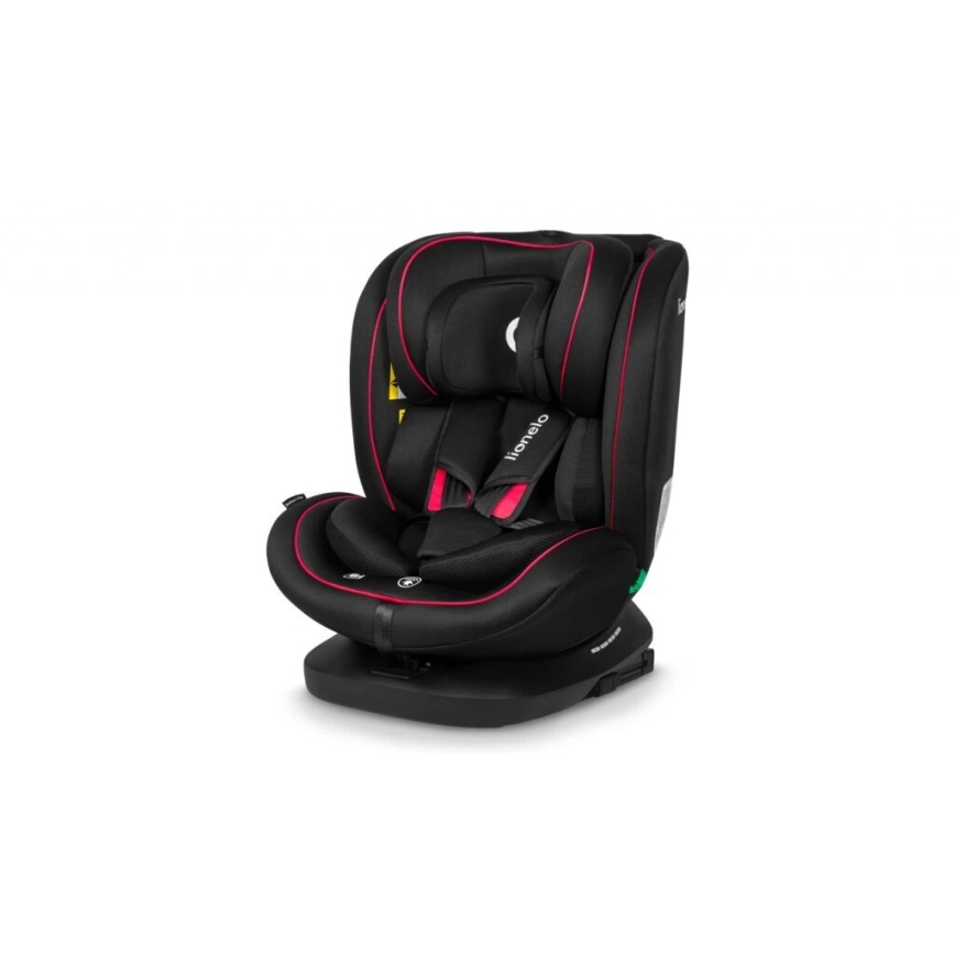 Lionelo - Silla de coche BASTIAAN i-Size 40-150 cm negro/rojo