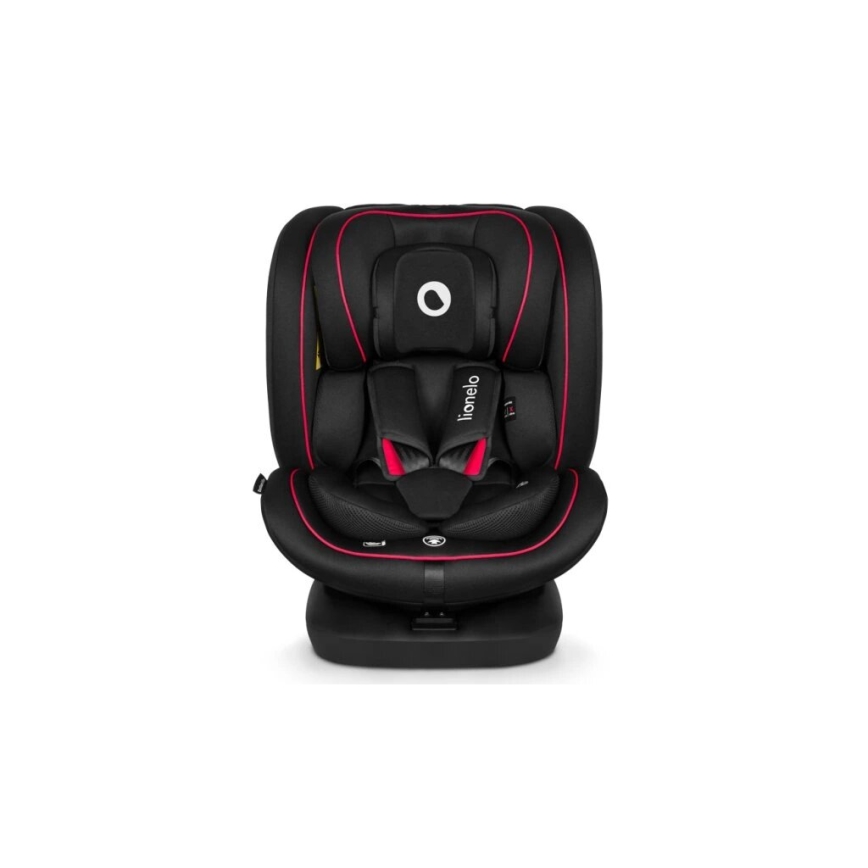 Lionelo - Silla de coche BASTIAAN i-Size 40-150 cm negro/rojo