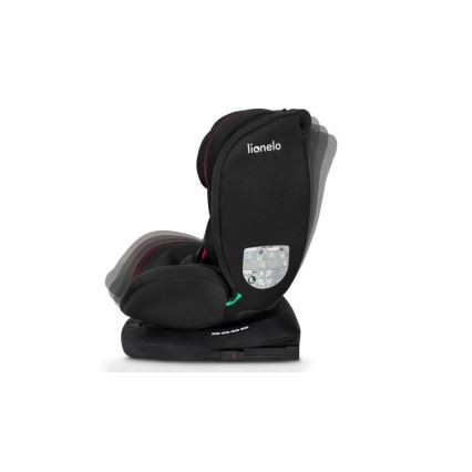 Lionelo - Silla de coche BASTIAAN i-Size 40-150 cm negro/rojo