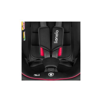 Lionelo - Silla de coche BASTIAAN i-Size 40-150 cm negro/rojo