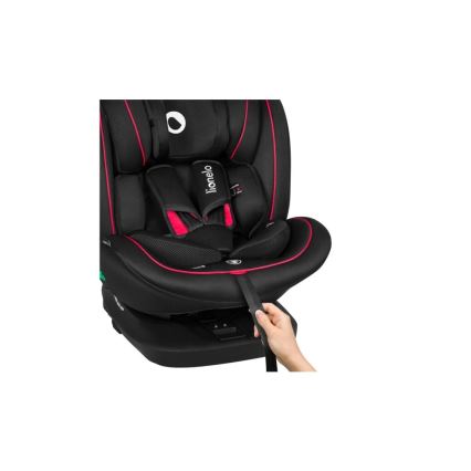 Lionelo - Silla de coche BASTIAAN i-Size 40-150 cm negro/rojo
