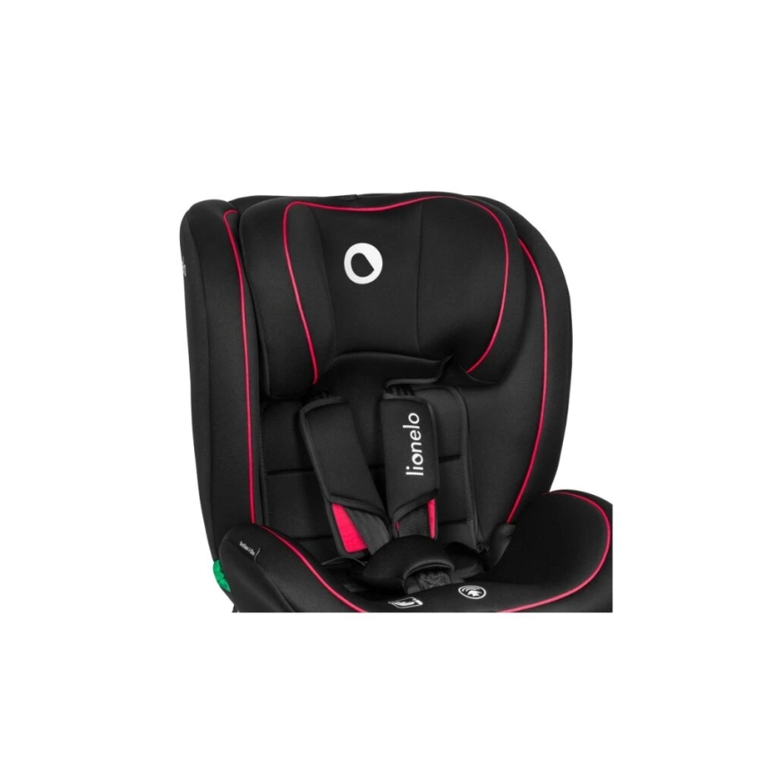 Lionelo - Silla de coche BASTIAAN i-Size 40-150 cm negro/rojo