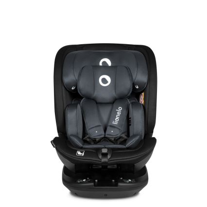Lionelo - Silla de coche BASTIAAN i-Size con base giratoria 40-150 cm Gris Piedra