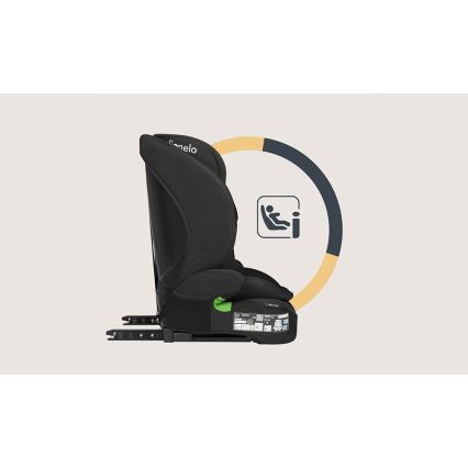 Lionelo - Silla de coche BILLY i-Size 76-150 cm Negro carbón