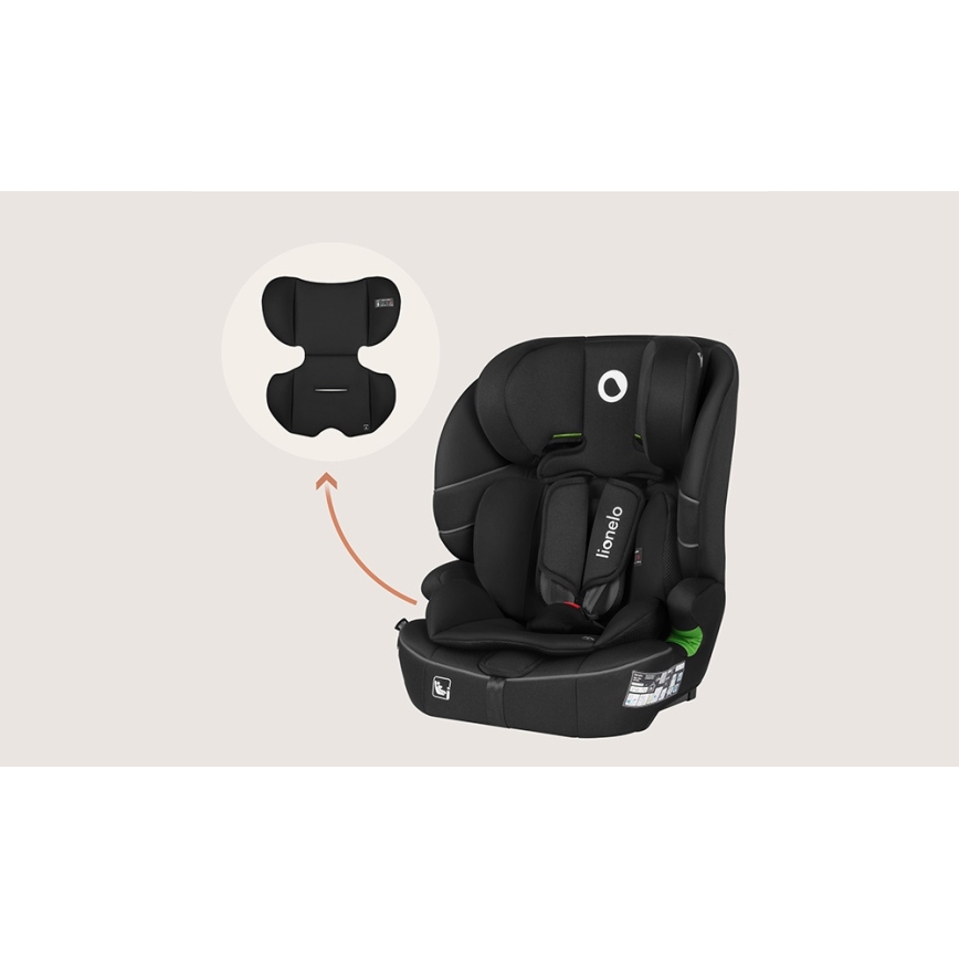 Lionelo - Silla de coche BILLY i-Size 76-150 cm Negro carbón