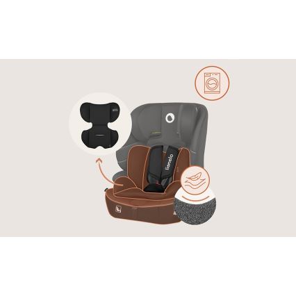 Lionelo - Silla de coche BILLY i-Size 76-150 cm Negro carbón