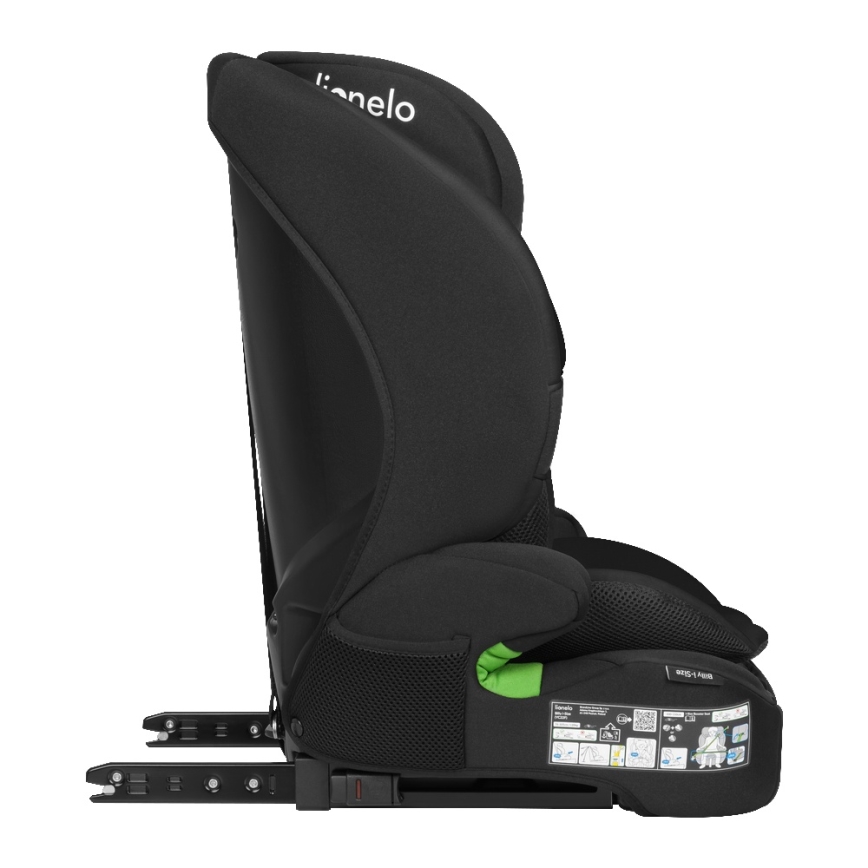 Lionelo - Silla de coche BILLY i-Size 76-150 cm Negro carbón