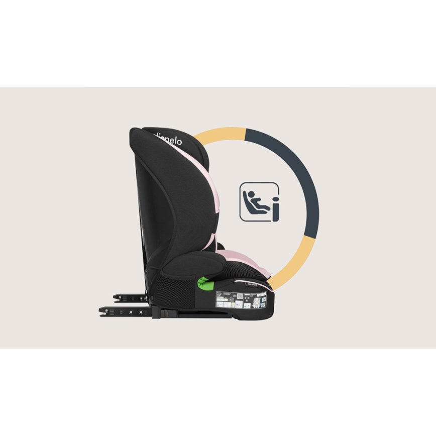 Lionelo - Silla de coche BILLY i-Size 76-150 cm Rosa bebé