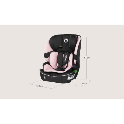 Lionelo - Silla de coche BILLY i-Size 76-150 cm Rosa bebé