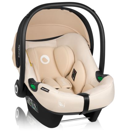 Lionelo - Silla de coche con base ASTRID SET i-Size 40-87 cm Beige arena