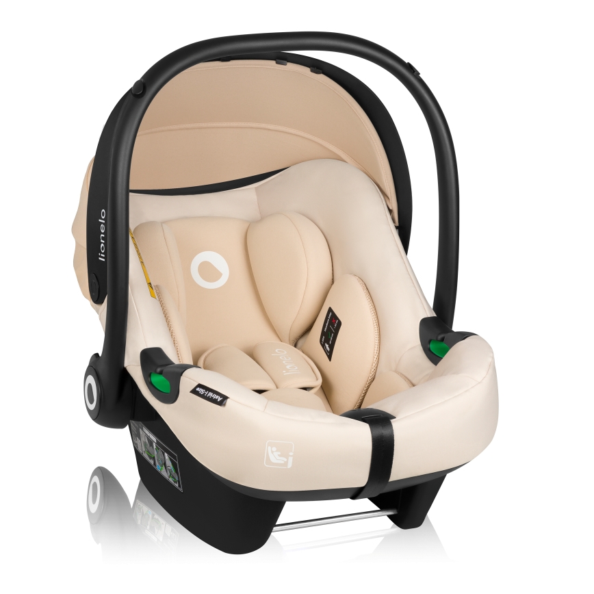 Lionelo - Silla de coche con base ASTRID SET i-Size 40-87 cm Beige arena