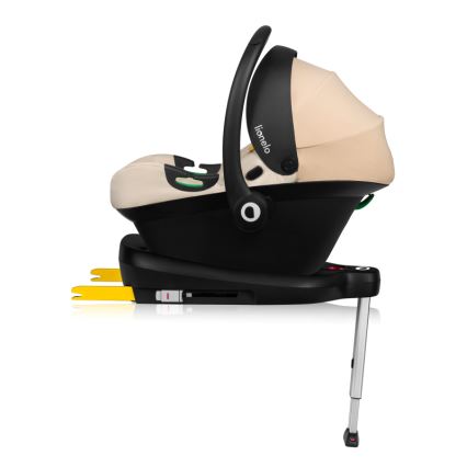 Lionelo - Silla de coche con base ASTRID SET i-Size 40-87 cm Beige arena
