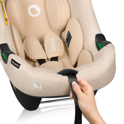 Lionelo - Silla de coche con base ASTRID SET i-Size 40-87 cm Beige arena
