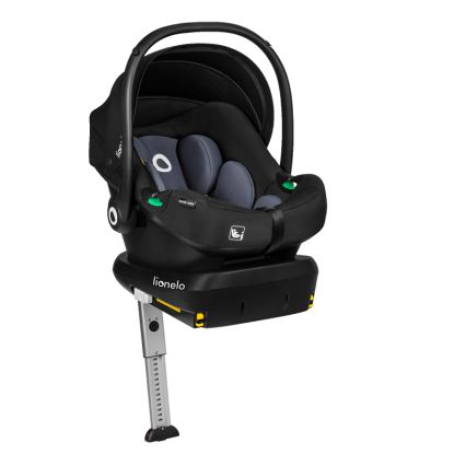 Lionelo - Silla de coche con base ASTRID SET i-Size 40-87 cm Negro Gris