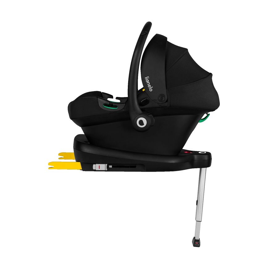 Lionelo - Silla de coche con base ASTRID SET i-Size 40-87 cm Negro Gris