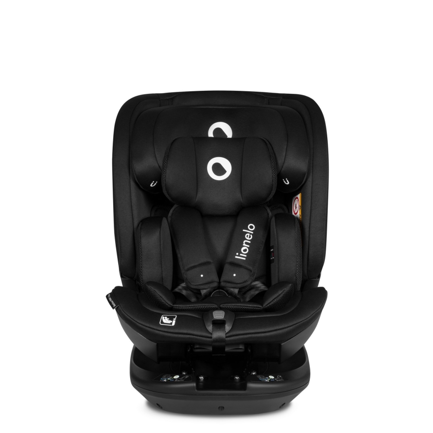 Lionelo - Silla de coche con base giratoria BASTIAAN i-Size 40-150 cm Negro Carbono