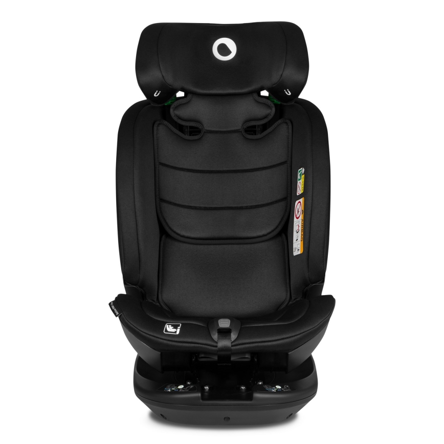 Lionelo - Silla de coche con base giratoria BASTIAAN i-Size 40-150 cm Negro Carbono