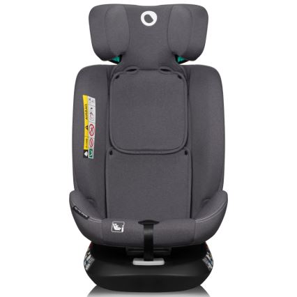 Lionelo - Silla de coche giratoria con base BASTIAAN ONE i-Size 40-150 cm Gris Stone