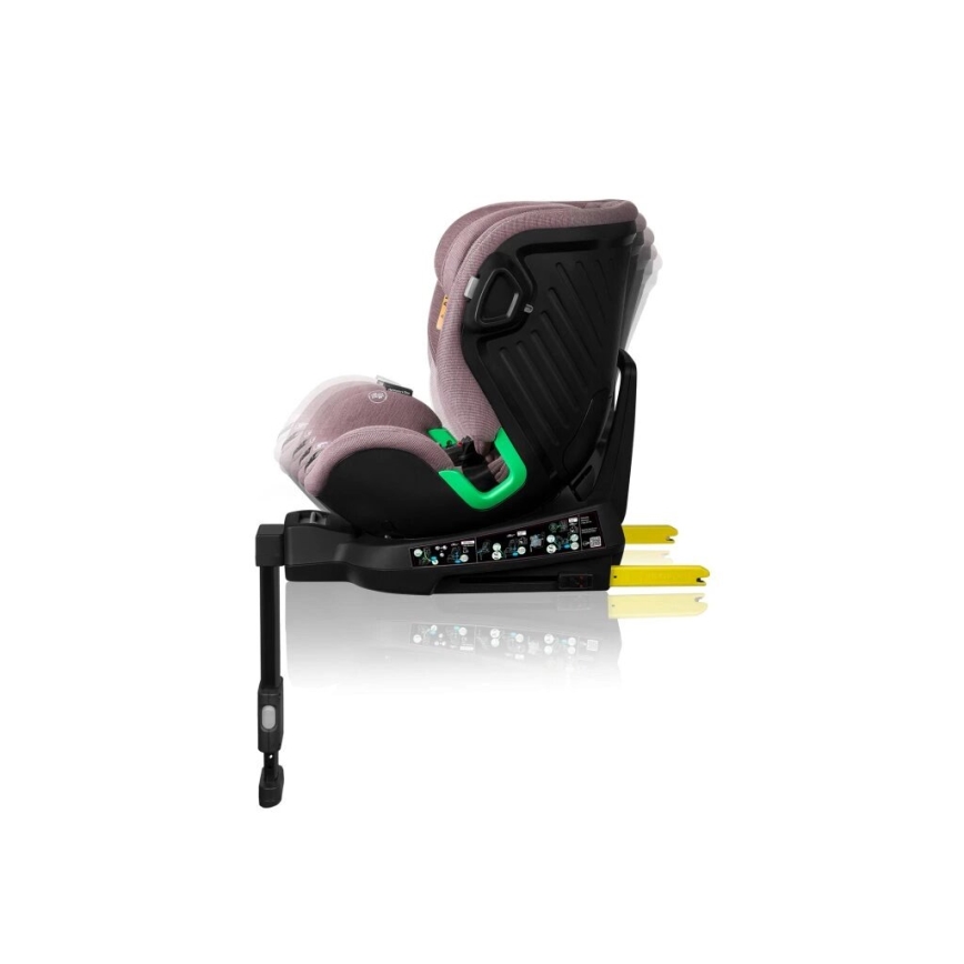 Lionelo - Silla de coche con base giratoria HARMONY i-Size 40-150 cm rosa