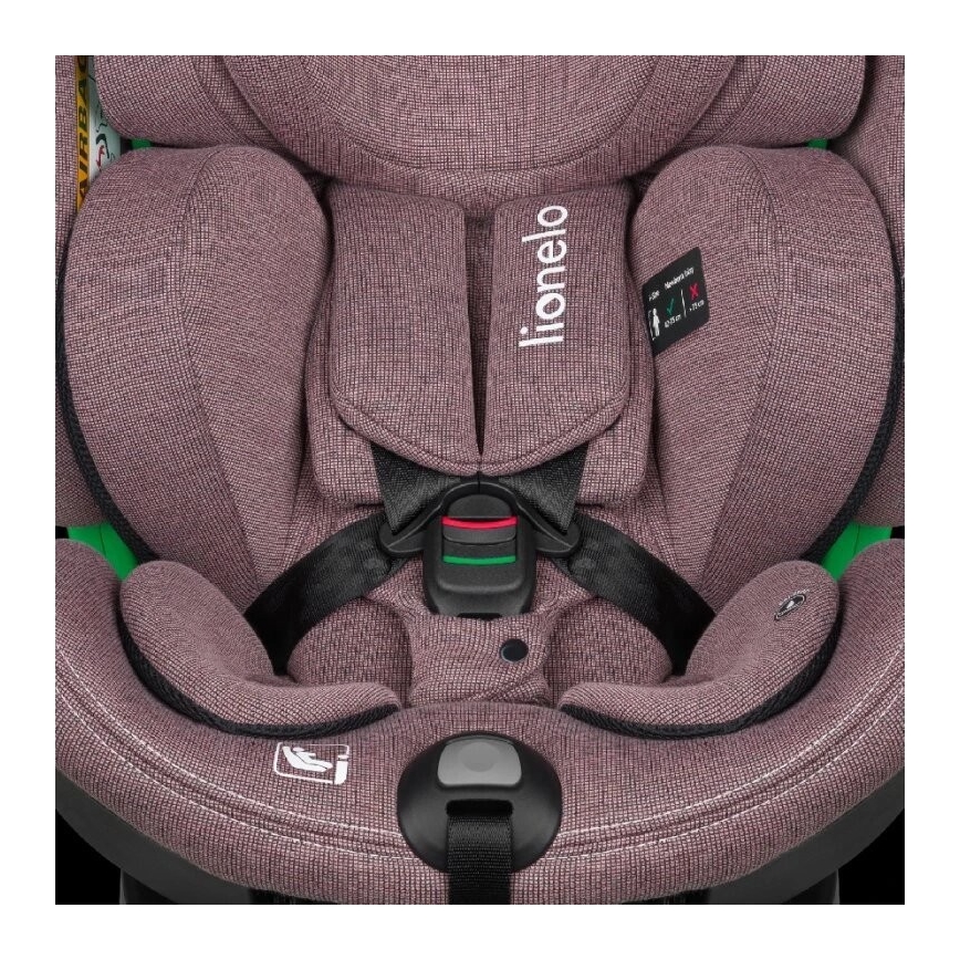 Lionelo - Silla de coche con base giratoria HARMONY i-Size 40-150 cm rosa